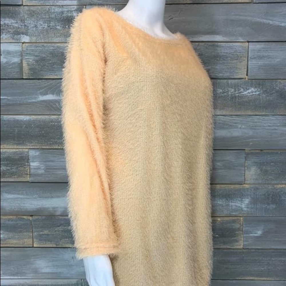 Beige fuzzy sweater